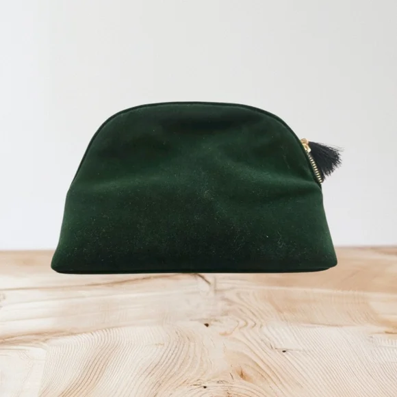 2024 Seint Green Velvet Limited Edition Makeup Bag - Picture 2 of 5